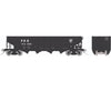 Rapido 1137008A HO H21G 4-Bay Hopper: PRR - Black Plain Keystone: Single Car #2 - Freight Cars
