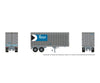 Rapido 1146017 HO 26’ Can-Car Trailer: CP Express/Transport: #7557 - Freight Loads & Containers