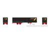 Rapido 1146036 HO 40’ Fruehauf Fluted Side Volume Van: Overnite - Black: #V208 - Freight Loads & Containers