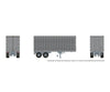 Rapido 1146994 HO 26’ Can-Car Trailer w/side door: Silver Unlettered - Freight Loads & Containers