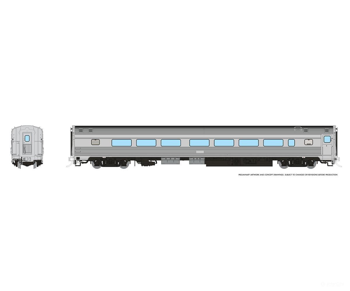 Rapido 115099 Ho Budd Coach: Painted Unlettered Passenger Cars