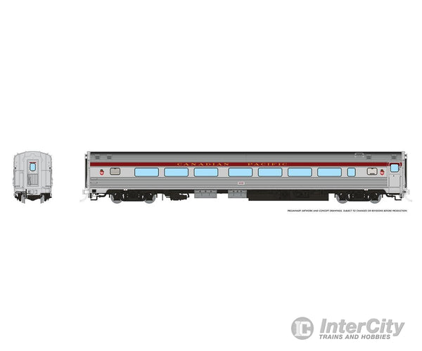 Rapido 115101 Ho Budd Coach: Canadian Pacific - Maroon: #104 Passenger Cars
