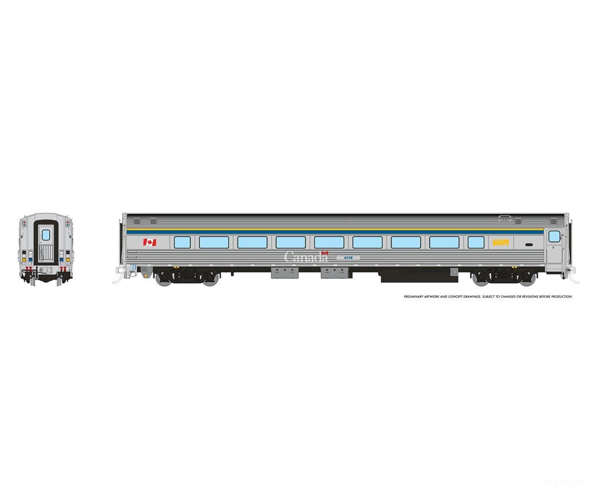 Rapido 115125 Ho Via Hep2 Coach: Rail - Coach Scheme: #4119 Passenger Cars