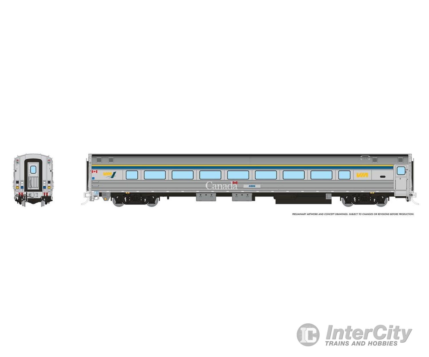 Rapido 115127 Ho Via Hep2 Coach: Rail - Club Scheme: #4006 Passenger Cars