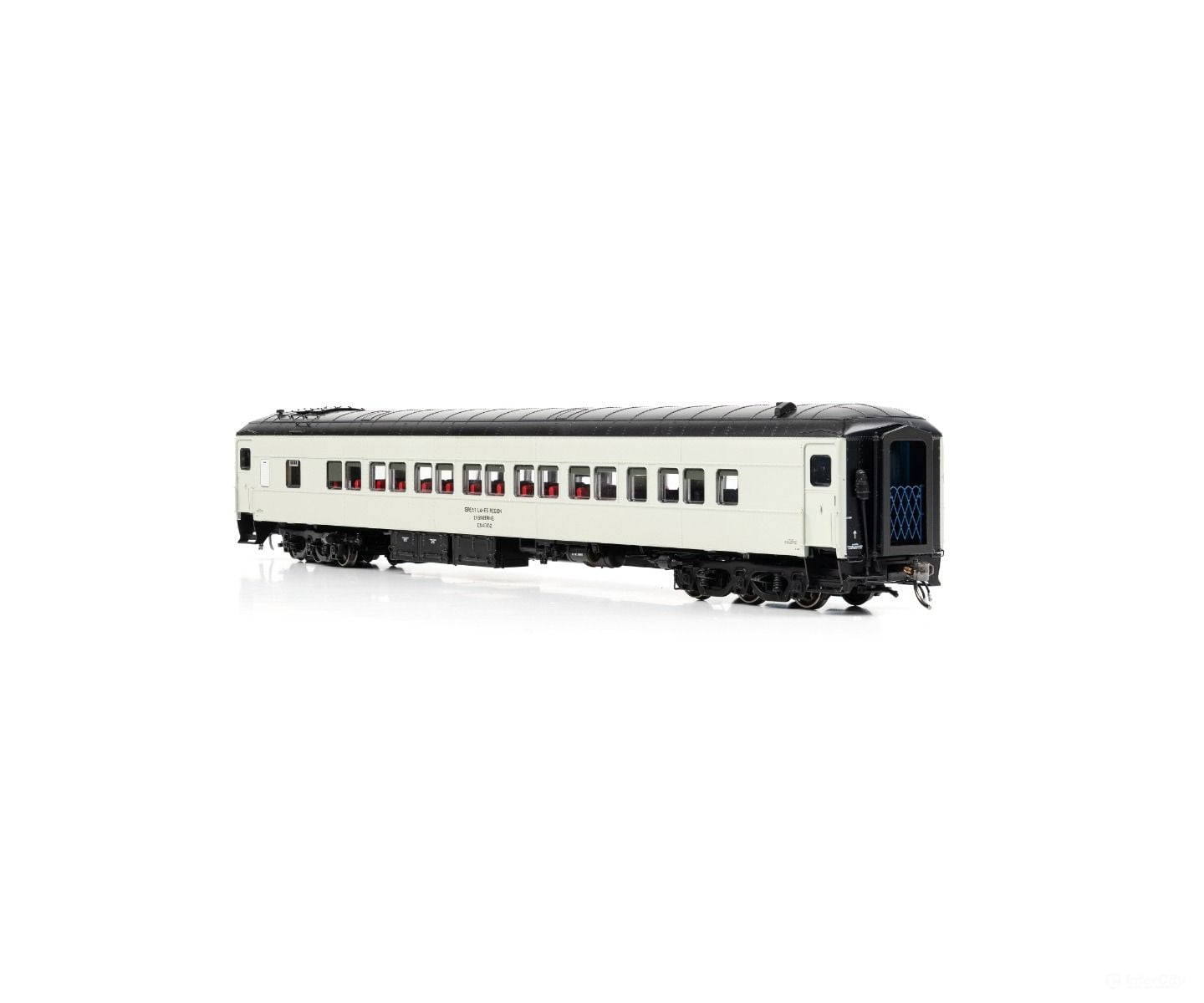 Rapido 125029 HO Balloon Top Coach: CN - Engineering Grey: #40108 - Passenger Cars