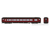 Rapido 125098 Ho Balloon Top Coach: Painted Tuscan Unlettered Passenger Cars