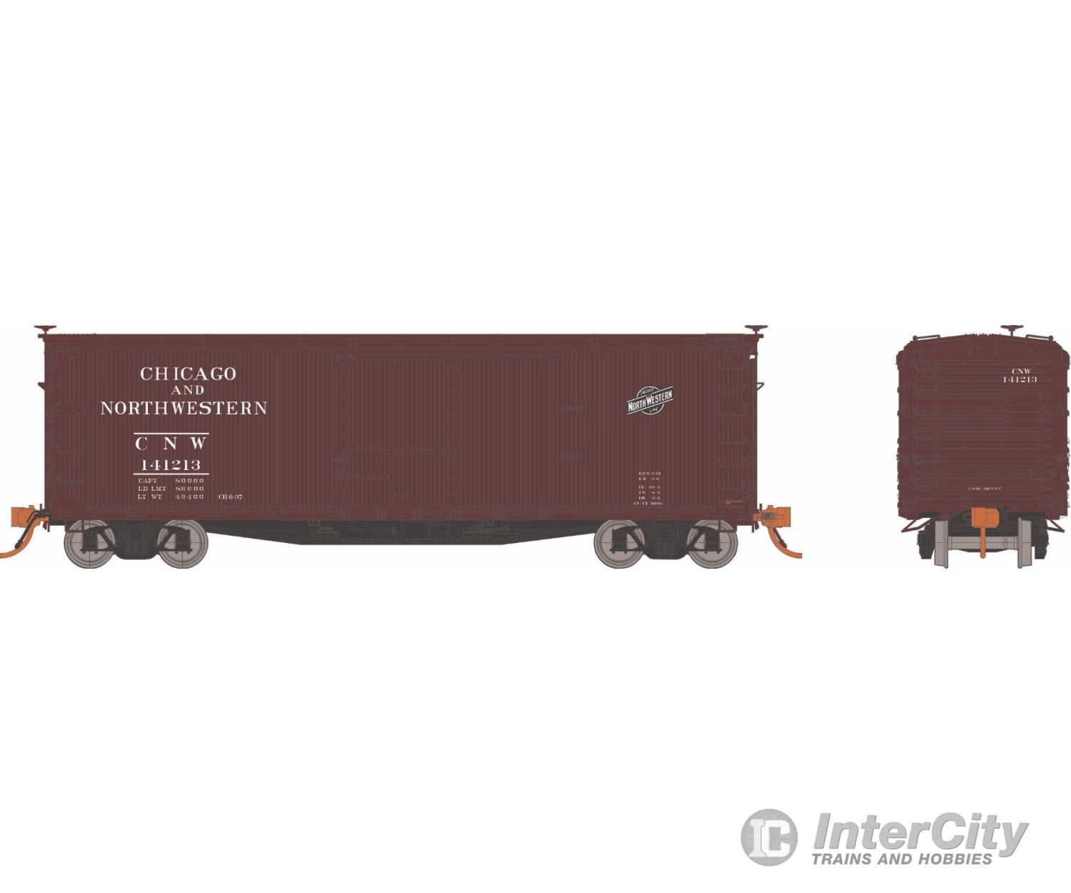 Rapido 130118A Ho Usra Double-Sheathed Boxcar: Chicago & North Western: Single Car Freight Cars