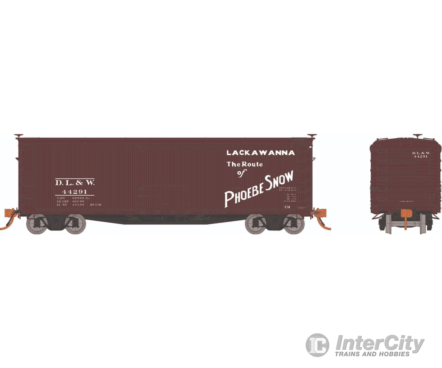 Rapido 130119 Ho Usra Double-Sheathed Boxcar: Lackawanna: 6-Pack #2 Freight Cars