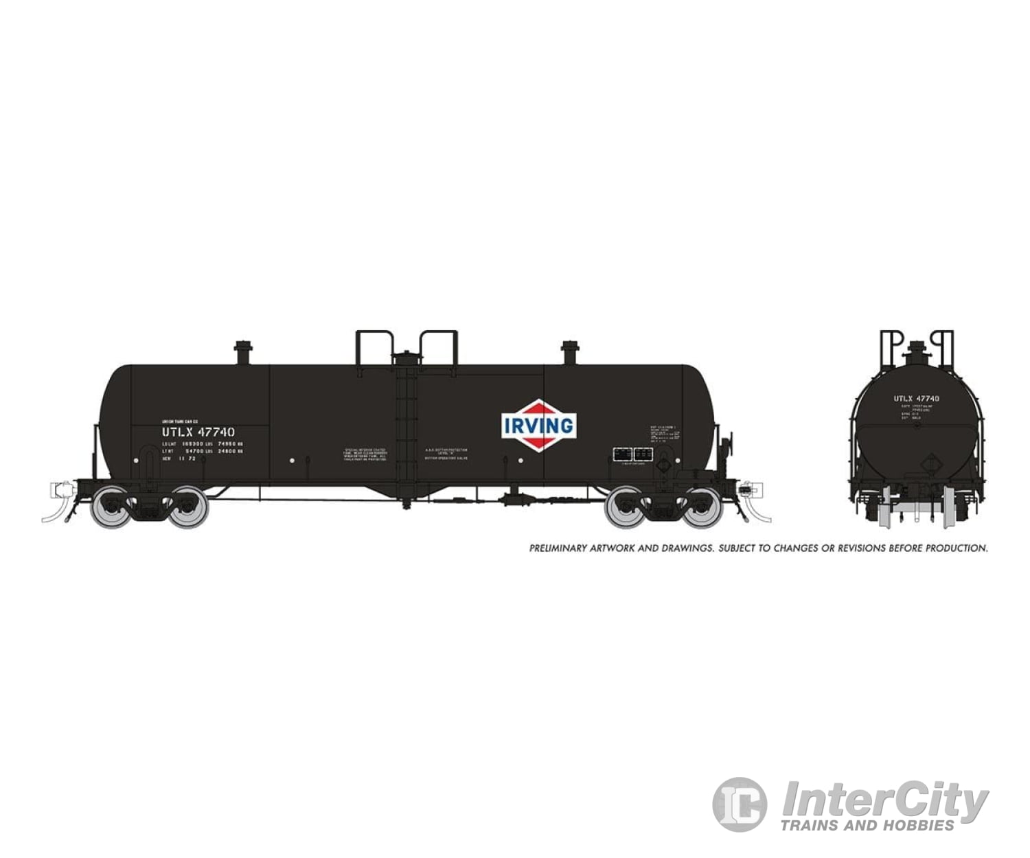 Rapido 135015 Ho Procor 20K Gal Tank Car: Irving Oil (Utlx): 6-Pack