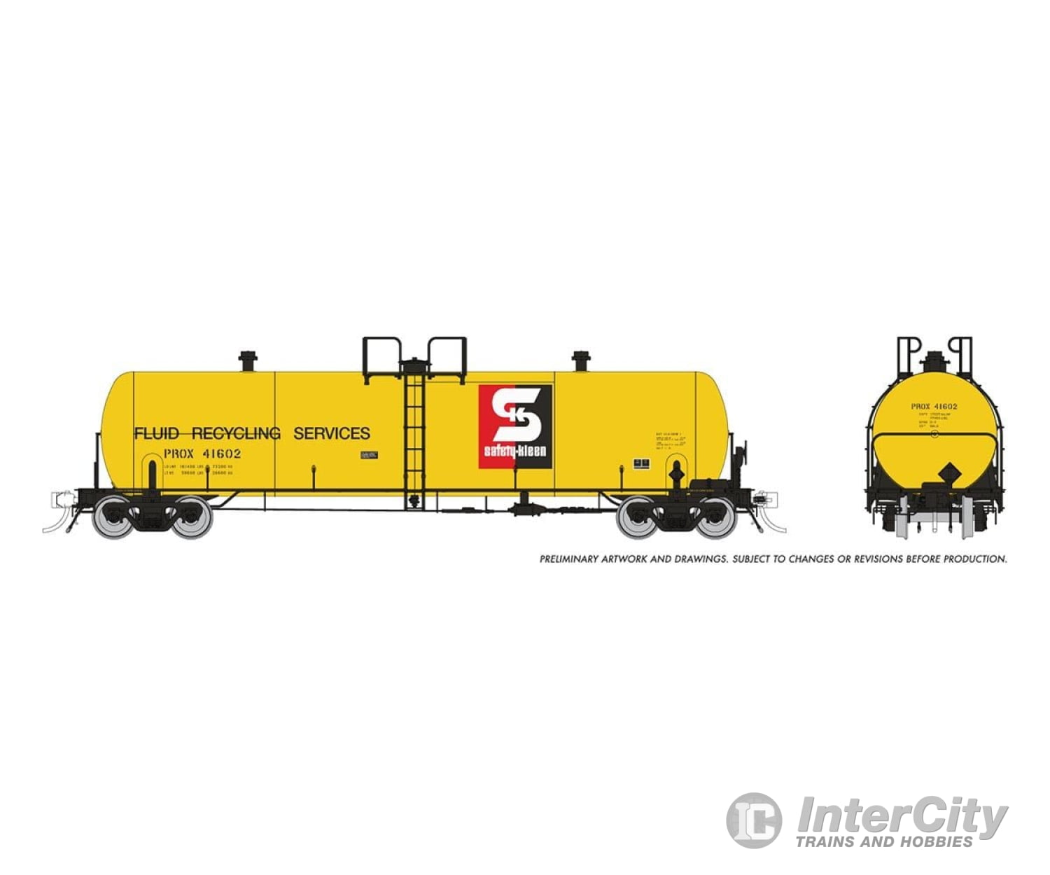 Rapido 135017A Ho Procor 20K Gal Tank Car: Safety Kleen (Prox): Single Car