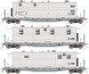 Rapido 138109 HO F30A 50’ Flat Car w/Camp Van: NS - MOW: 3-Pack #2 Freight Cars