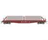 Rapido 138303 HO F30D 50’ Tie Car: BN - MOW: 6-Pack #2 Freight Cars