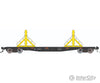 Rapido 138405 HO F30D 50’ Rail Flat Car: NS - MOW: 6-Pack Freight Cars