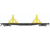 Rapido 138405A HO F30D 50’ Rail Flat Car: NS - MOW: Single Car Freight Cars