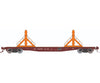 Rapido 138406 HO F30D 50’ Rail Flat Car: N&W - MOW: 6-Pack Freight Cars
