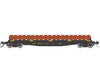 Rapido 138505 HO F30D 50’ Wheel Flat Car: CSX - MOW: 3-Pack Freight Cars