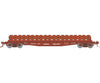 Rapido 138508A HO F30D 50’ Wheel Flat Car: UP - MOW: Single Car Freight Cars