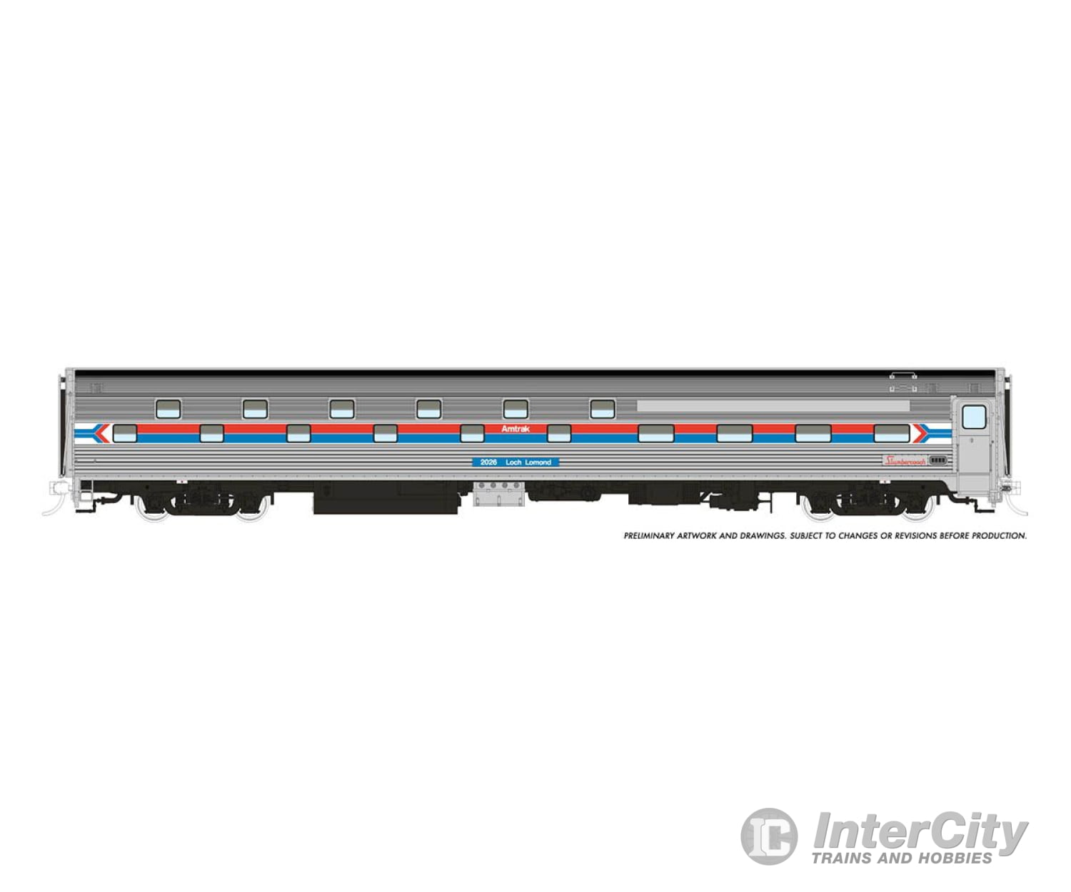 Rapido 141001 Ho Budd Slumbercoach: Amtrak - Phase 1: #2024 Loch Sloy Passenger Cars