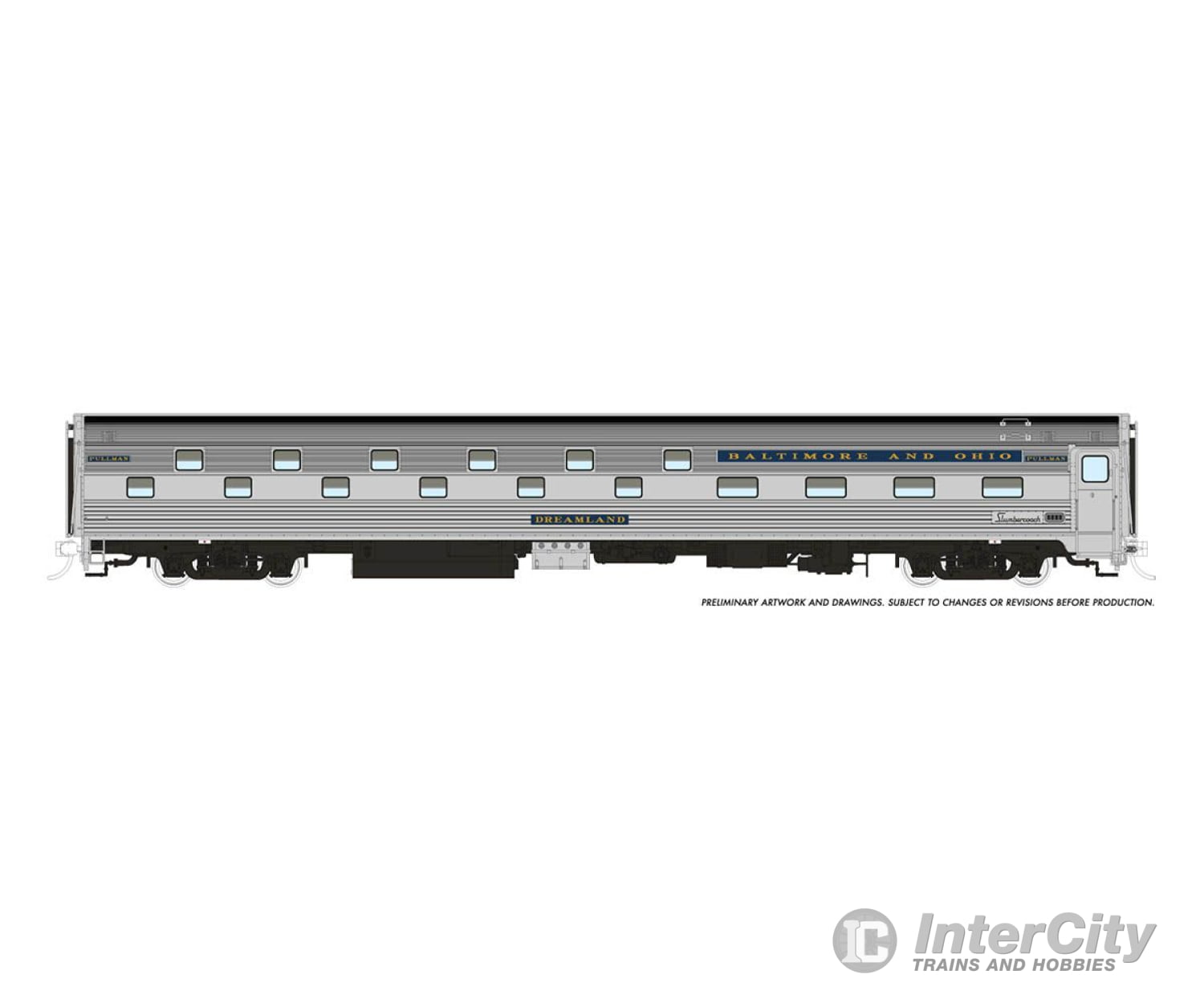 Rapido 141009 Ho Budd Slumbercoach: Baltimore & Ohio: #7700 Slumberland Passenger Cars