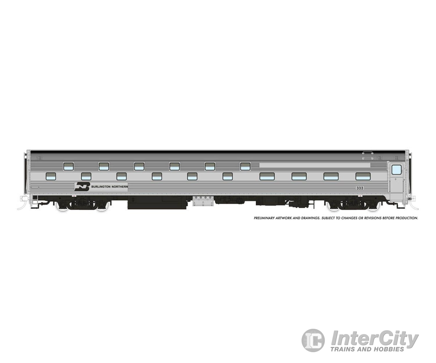 Rapido 141014 Ho Budd Slumbercoach: Burlington Northern: #333 Loch Tay Passenger Cars