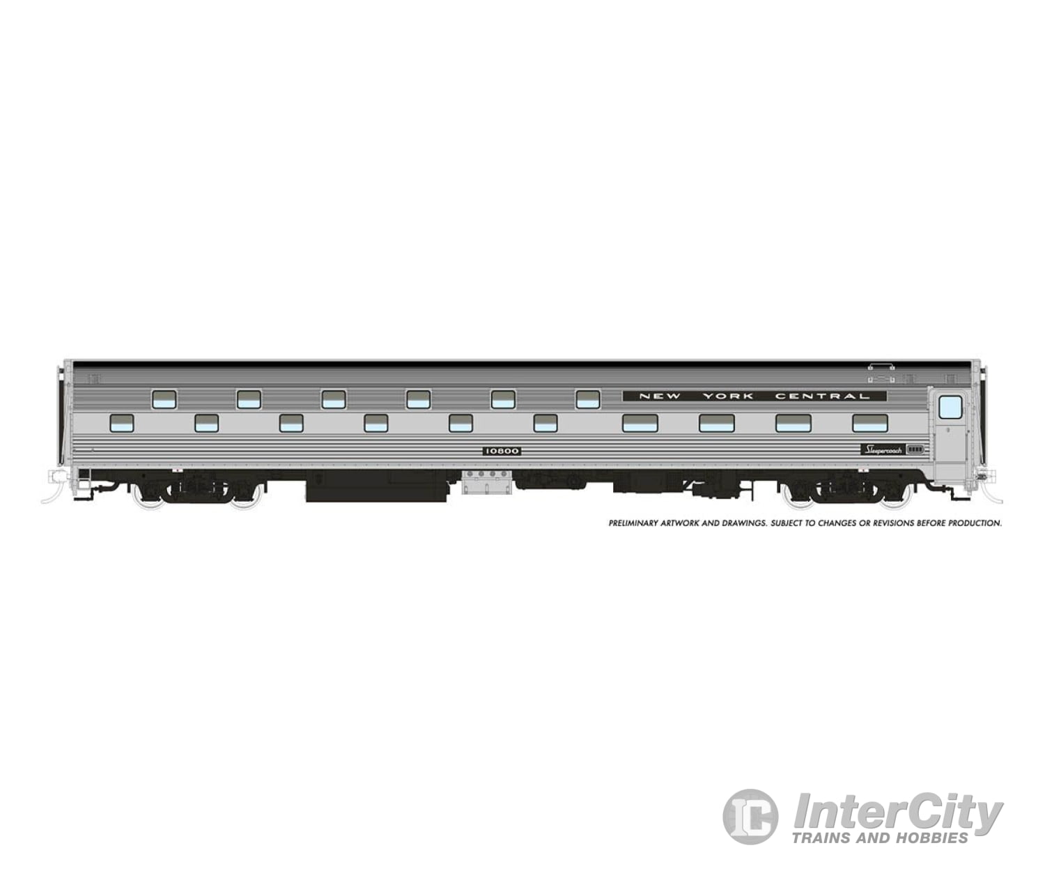 Rapido 141019 Ho Budd Slumbercoach: New York Central: #10800 Passenger Cars