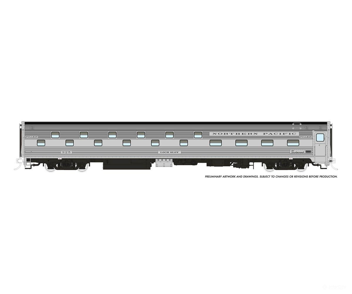 Rapido 141025 Ho Budd Slumbercoach: Northern Pacific: #327 Loch Lomond Passenger Cars
