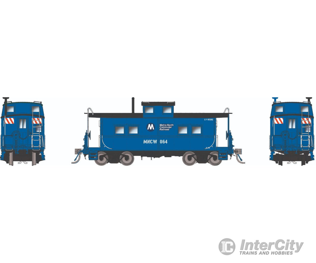 Rapido 144047 HO Northeastern-style Steel Caboose: Metro North: #064 Freight Cars