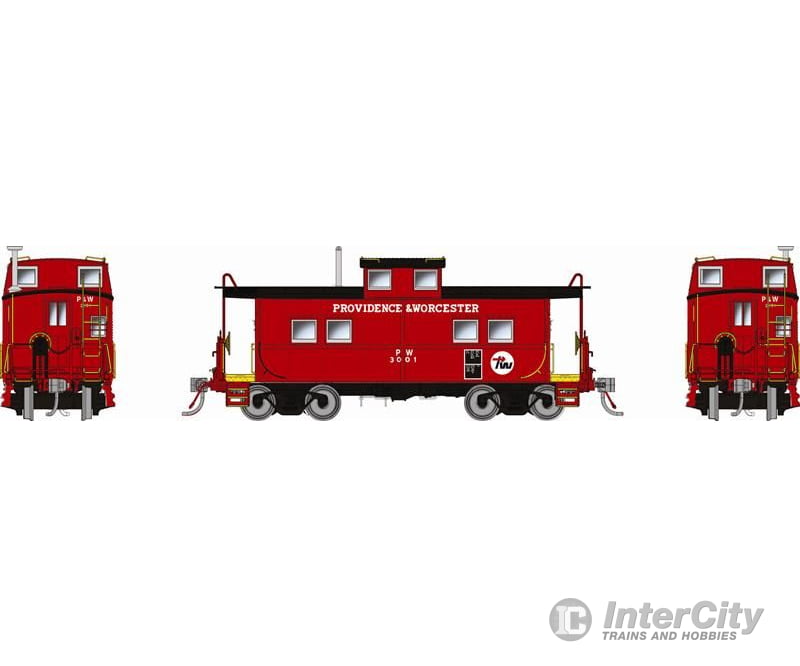 Rapido 144048 HO Northeastern-style Steel Caboose: Providence & Worcester: #3001 Freight Cars