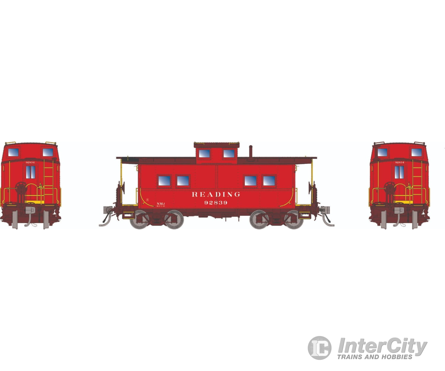 Rapido 144050 HO Northeastern-style Steel Caboose: RDG - As Delivered Scheme: #92875 Freight Cars