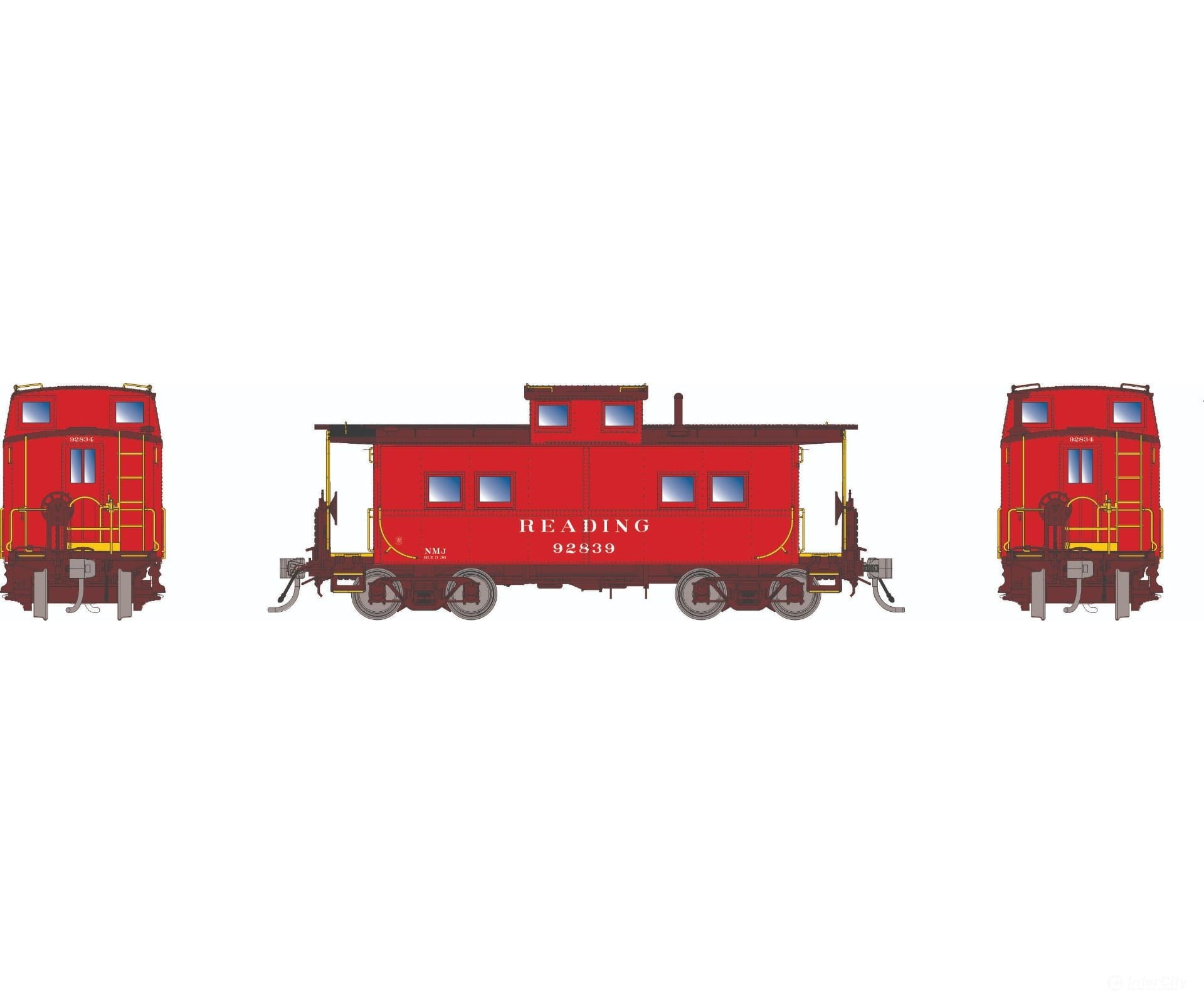 Rapido 144051 HO Northeastern-style Steel Caboose: RDG - As Delivered Scheme: #92921 Freight Cars