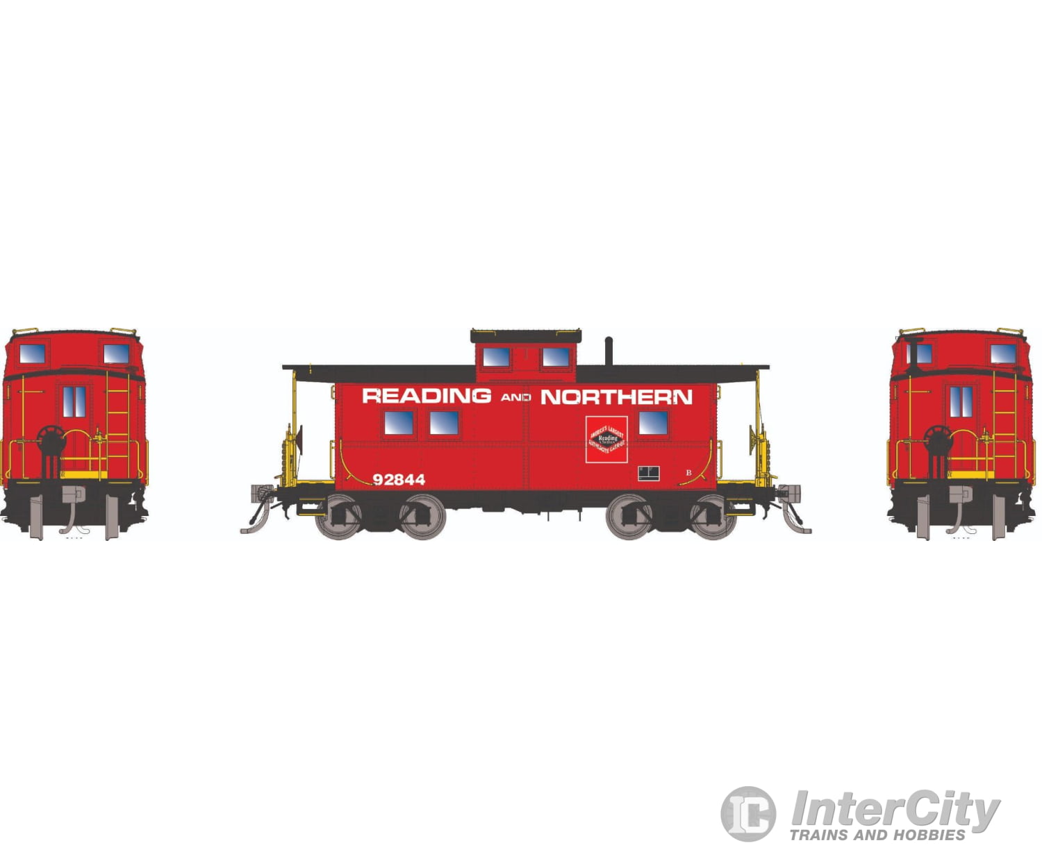 Rapido 144052 HO Northeastern-style Steel Caboose: Reading & Northern: #92844 Freight Cars