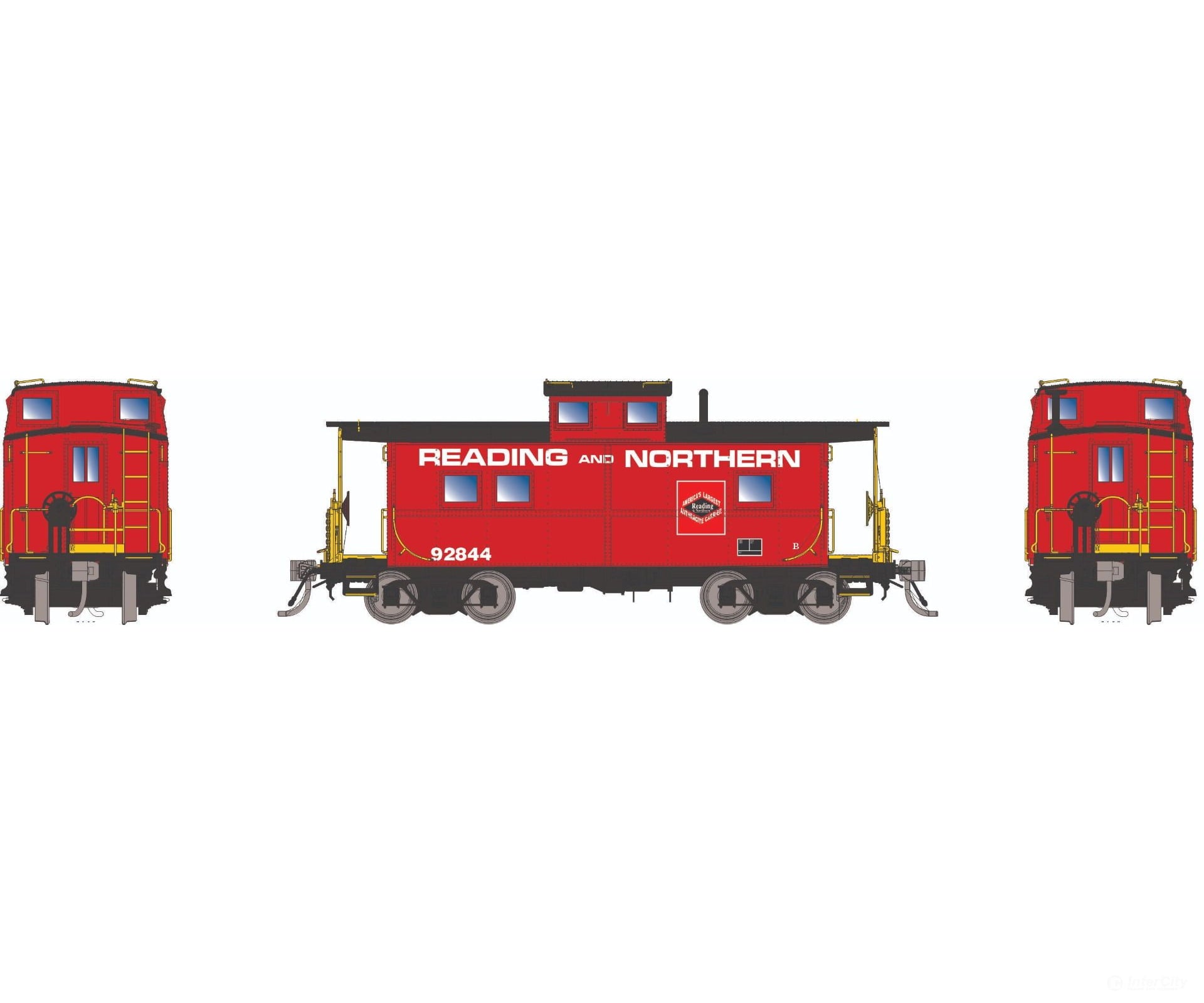 Rapido 144052 HO Northeastern-style Steel Caboose: Reading & Northern: #92844 Freight Cars