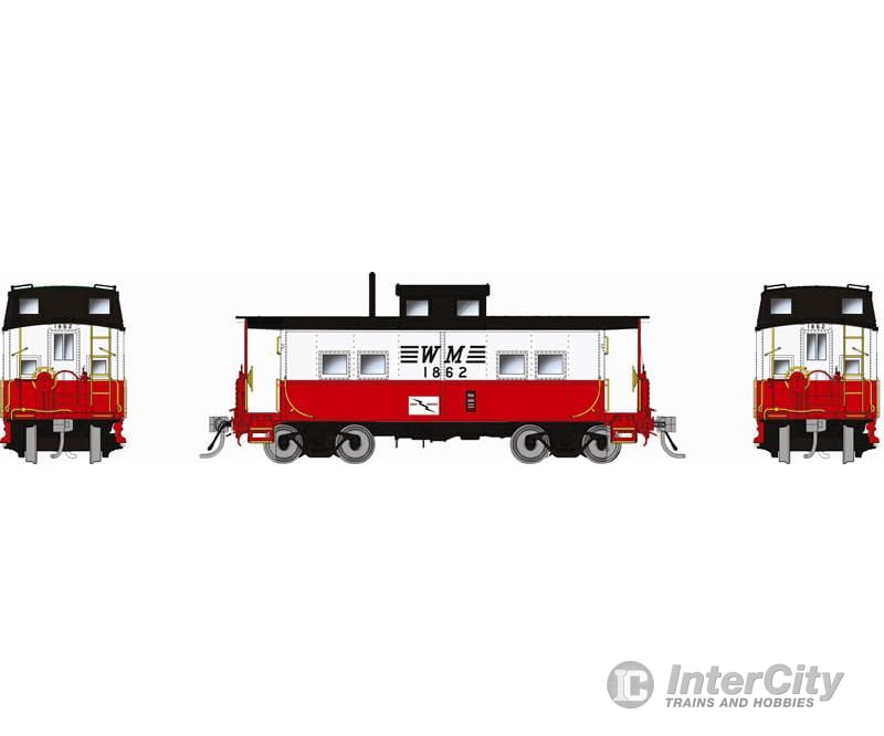 Rapido 144053 HO Northeastern-style Steel Caboose: WM - Circus Scheme: #1826 Freight Cars