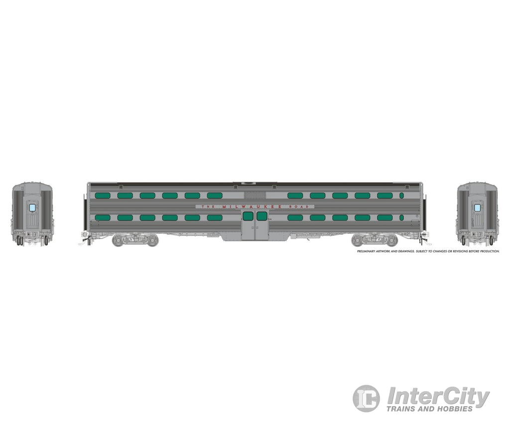 Rapido 145015 HO Gallery Commuter Car: Milwaukee Road Coach: #311 Passenger Cars