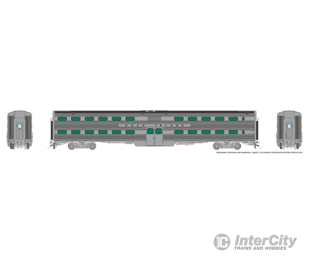Rapido 145021 HO Gallery Commuter Car: Rock Island Coach: #151 Passenger Cars