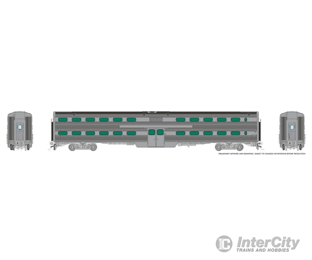 Rapido 145097 HO Gallery Commuter Car: Coach: Painted Unletttered Passenger Cars