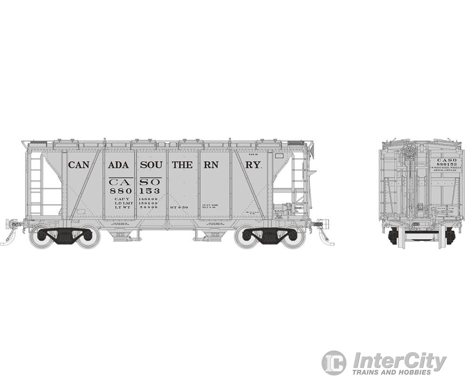 Rapido 149003 Ho Enterprise Covered Hopper: Canada Southern: 3-Pack #1