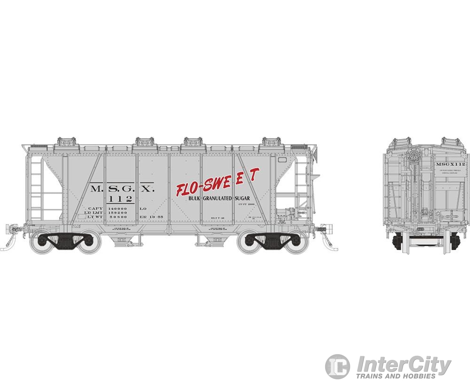 Rapido 149004A Ho Enterprise Covered Hopper: Msgx (Flo-Sweet): Single Car #1