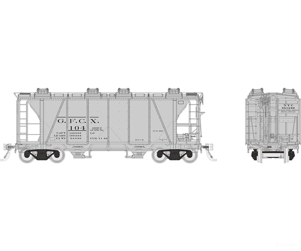 Rapido 149005 Ho Enterprise Covered Hopper: Gfcx: 6-Pack #1