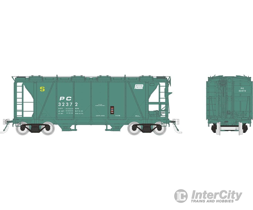 Rapido 149007A Ho Enterprise Covered Hopper: Penn Central - Mow: Single Car #1