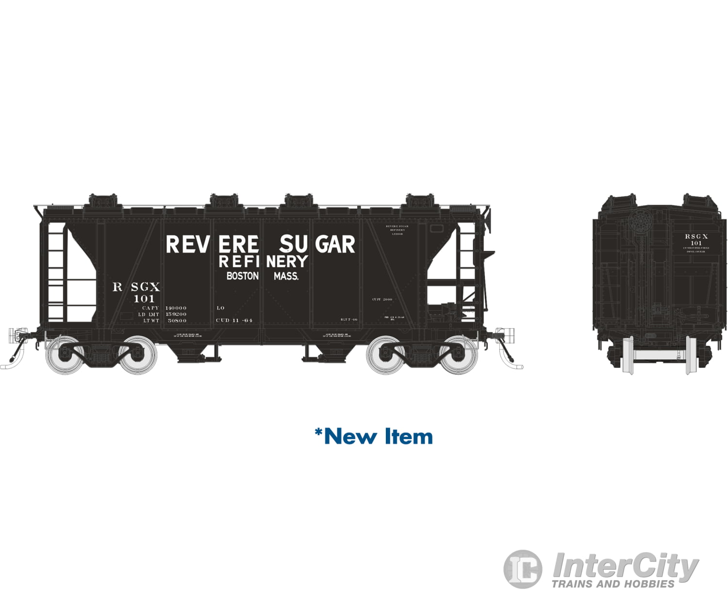 Rapido 149012 Ho Enterprise Covered Hopper: Revere Sugar: 6-Pack #1