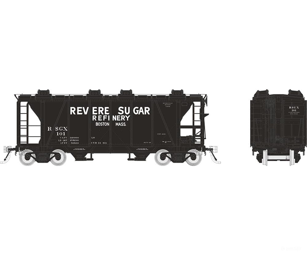 Rapido 149012 Ho Enterprise Covered Hopper: Revere Sugar: 6-Pack #1