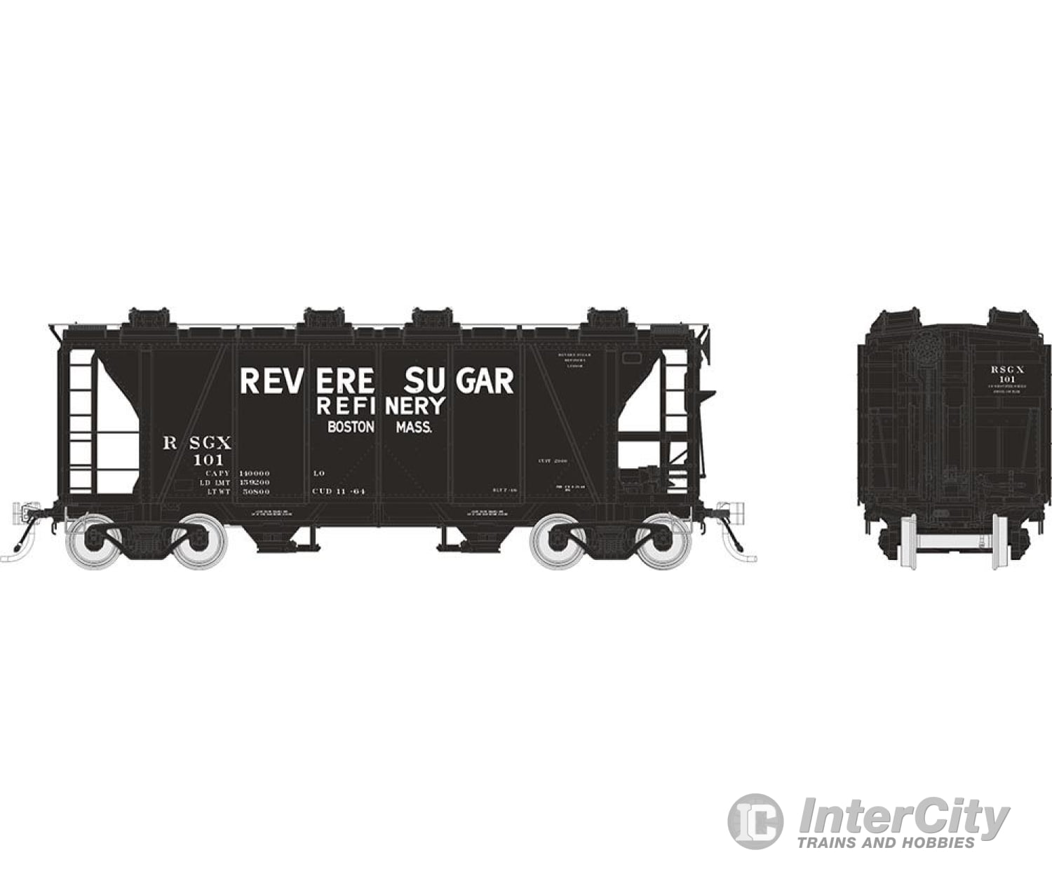 Rapido 149012A Ho Enterprise Covered Hopper: Revere Sugar: Single Car #1