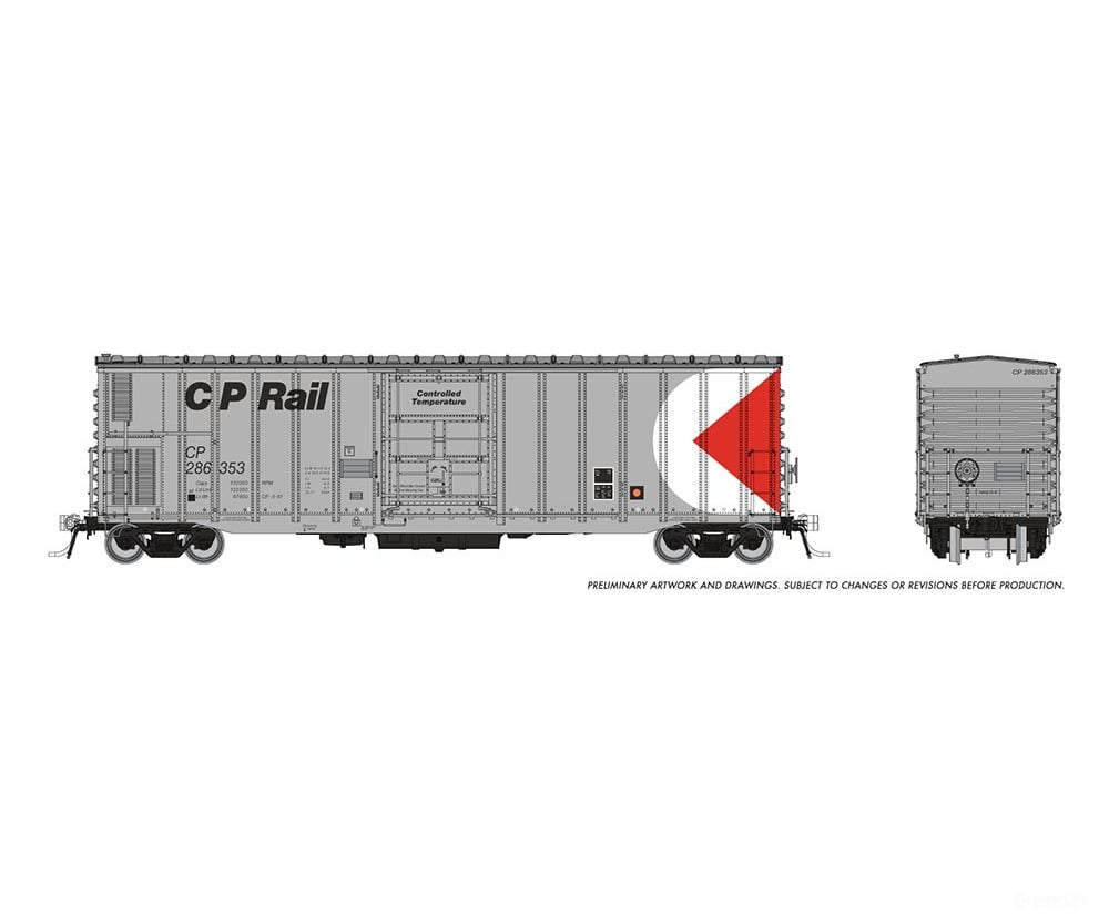 Rapido 150003A Ho Nsc Mechanical Reefer: Cp Rail - Multimark: Single Car Freight Cars