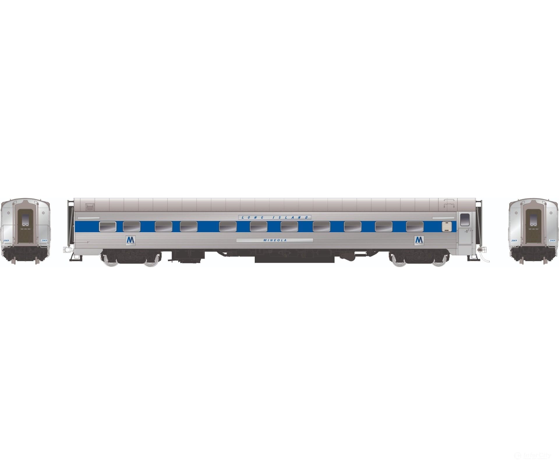Rapido 152022 Ho Ps 14-4 Sleeper: Lirr W/O Skirts: #2068 Merrick Passenger Cars