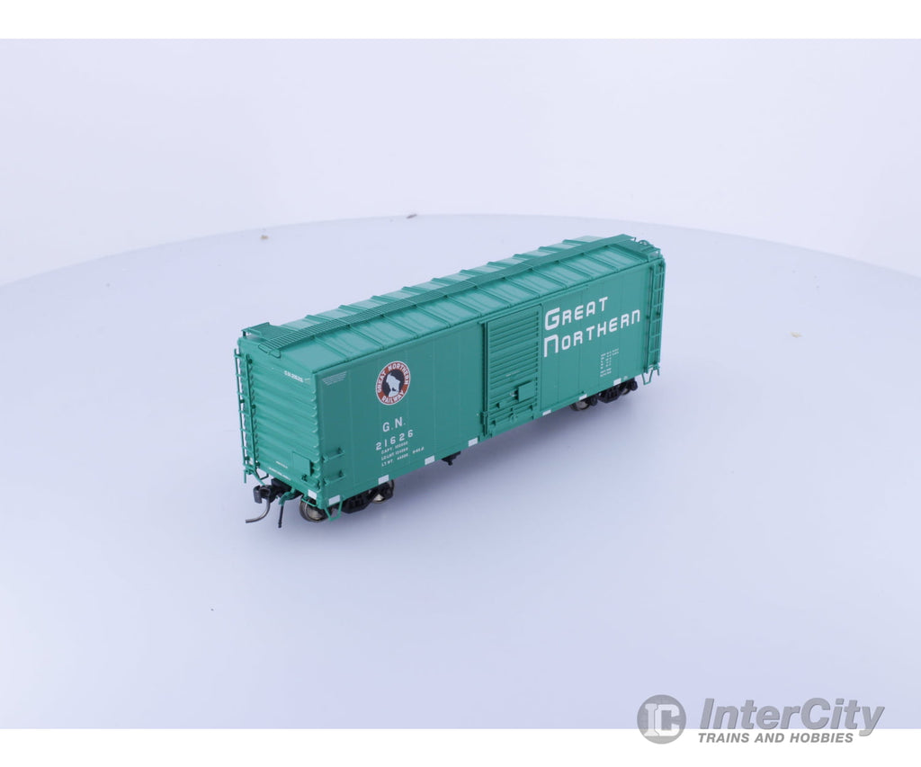 Rapido 155003A HO 40’ Box Car With Early IDNE Glacier Green Great Northern (GN) 21626 Freight Cars