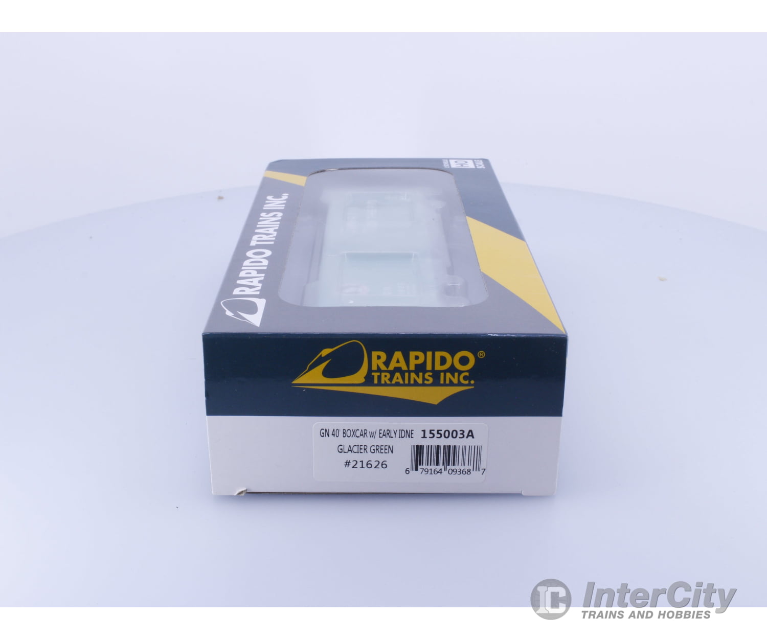 Rapido 155003A HO 40’ Box Car With Early IDNE Glacier Green Great Northern (GN) 21626 Freight Cars