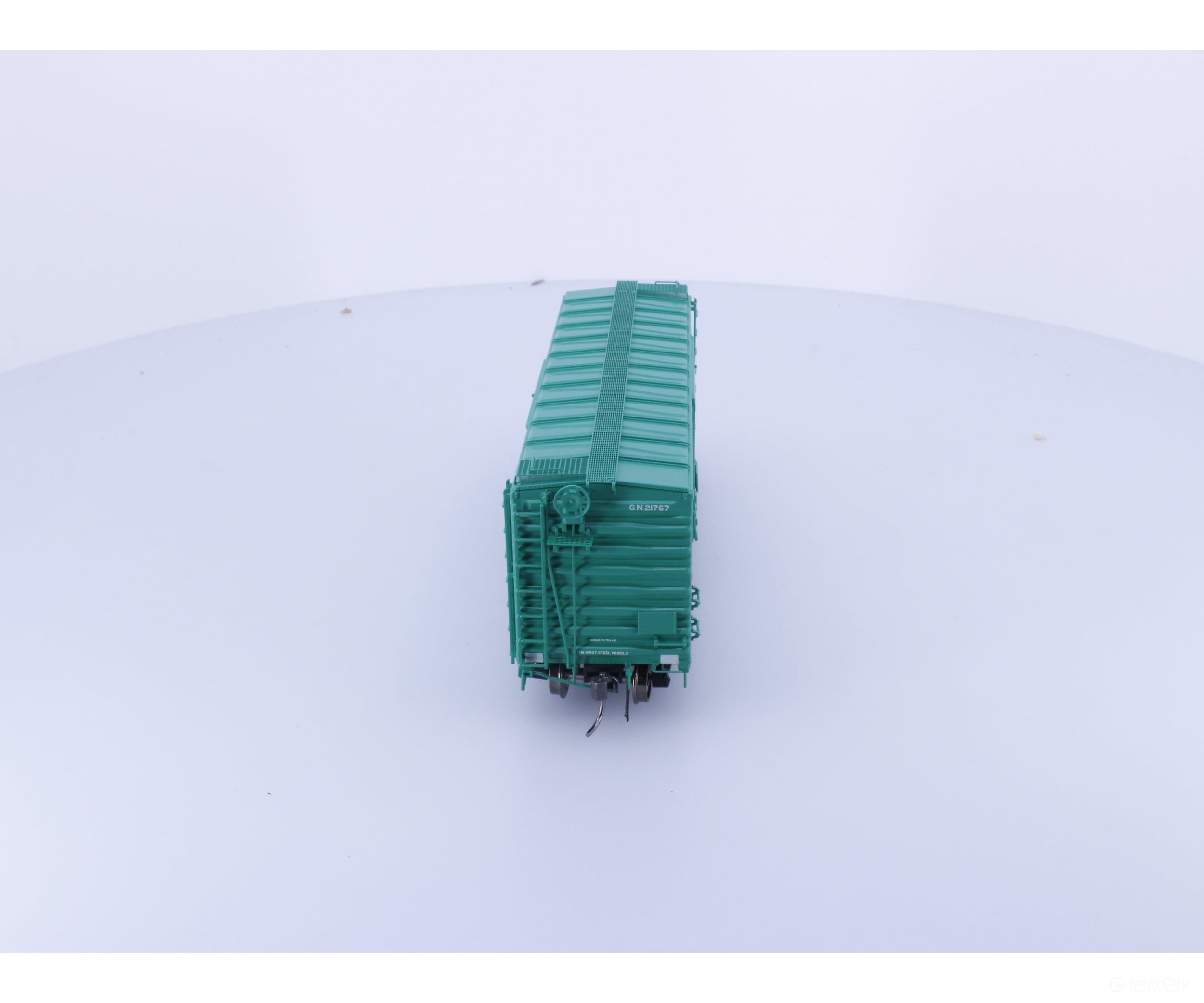 Rapido 155003A HO 40’ Box Car With Early IDNE Glacier Green Great Northern (GN) 21767 Freight Cars