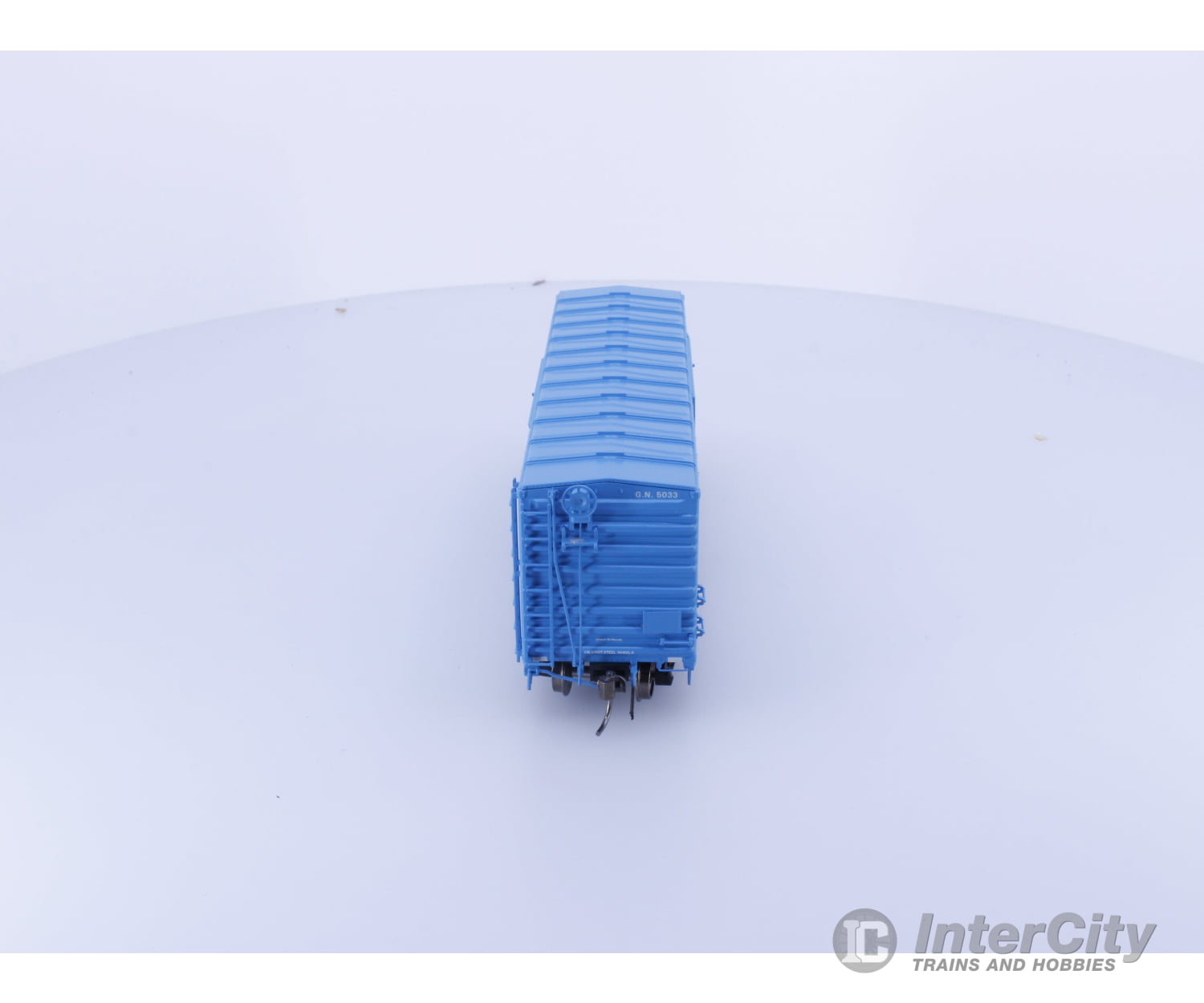 Rapido 155007A HO 40’ Box Car With Late IDNE Big Sky Blue Great Northern (GN) 5033 Freight Cars