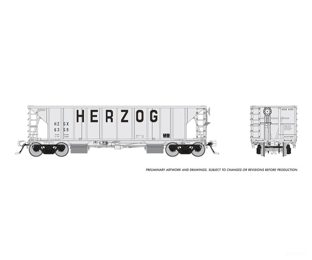 Rapido 158009A Ho Nsc Ballast Car: Herzog - Early: Single Car Freight Cars